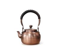 Fxzqgnh Tetera Cobre Metálico Hervidor Agua con Tapa Clásico para Cocina, Tetera De Manzana Pequeña