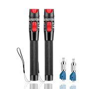 fyboptwu - 2 solucionadores de problemas visuales de 50 MW de 50 km, comprobador de fibra VFL, solucionador de averías óptico, comprobador de cable de fibra óptica con 2 conectores FC 9/125um monomodo