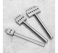 Fydun Juego de 3 Perforadores de Cuero, Herramientas de Punzonado con | Incluye 3 tamaños: 4 mm, 5 mm y 6 mm, construcción de acero para perforar cuero