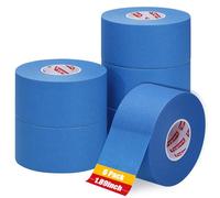 Fyguard 6 rollos de cinta de pintor azul, 48 mm x 50 m, cinta adhesiva de fácil extracción, papel crepé para pintar y decorar, interior y exterior