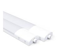 Fynokst LED Fluorescente 150cm, 48W 5280LM Neon Tubo, 3000K-6500K Lámpara LED de Techo, IP65 Impermeable Luz de Techo para Oficina Taller Sótano Almacén Baño Cocina, 2 PC