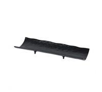 FytStycale Bandeja Alargada Aluminio Hecha a Mano Bandeja Martillada Aluminio con Relieve Adorno, Dorado Claro, Grande 59 17.5 H12cm