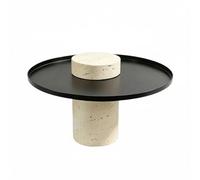 FytStycale Bandeja con Base Pedestal Escultural Centro Mesa Redondo para Escritorio, Bajo