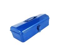 FytStycale Caja de Herramientas Portátil con Cuatro Compartimentos Organizador de Herramientas Contenedor Vacío de Metal Resistente al Agua Adecuada para, Azul