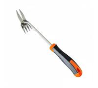 FytStycale Extractor de Malezas de 4 Puntas Resistente Deshierbador Garra Cangrejo Alta Eficiencia Quitamalezas, Naranja