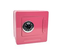 FytStycale Hucha Banco de Ahorro Caja de Dinero Metálica con de Combinación Función Reutilizable Adecuada para Niños Regalos Decoración del Hogar, Rosa roja