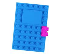 FytStycale Notebook A6 con Estructura de Bloques de Silicona Cubierta Flexible Duradera Libreta Recargable Portátil Hojas Extraíbles Fáciles de Limpiar Adecuado, Azul
