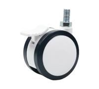 FytStycale Rueda Giratoria para Muebles Carga Alta Rueda de Placa Base Rotación Total Sin Ruido Fácil de Instalar Adecuada para Hospitales Oficinas Hogar, con Freno