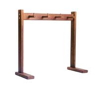 FytStycale Soporte para Campanas de Viento de Madera Estante Exhibidor para Gong Ranura Firme Soporte para Decoración Interior Adecuado para Dormitorio, S