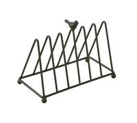 FytStycale Soporte para Vinilos Estante Organizador Porta Discos CD DVD de Hierro con Diseño de Ave Estilo Moderno para Exponer Discos Revistas Y Libros Adecuado, Negro, Individual