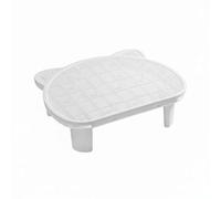 FytStycale Tapete Captura Rastros Alfombra Protección contra Salpicaduras Fácil Limpiar Alfombrilla Doble Capa para s, l Arenero, Blanco, 51cm X 40.5cm X 15cm
