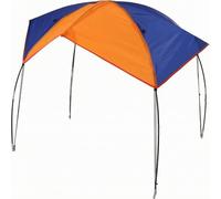 FytStycale Toldo para Bote Inflable Bimini Cubierta para Balsa Techo para Lancha de Sombra con Marco de Metal Negro de Poliéster Fijación Firme Adecuado para, Grande 195 155CM