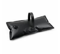 Fzaqwen Bolsa de Peso Portátil para Exhibición Contrapeso Lastre Contenedor de Agua Construcción Sintética Impermeable con Tapa de Rosca y Correa de Mano, Negro, 20KG