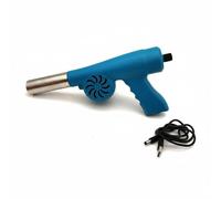 Fzaqwen Soplador de Barbacoa Bbq Ventilador Eléctrico Encendedor de Carbón Vegetal Booster de Aire Plástico y Acero Inoxidable Perilla de Control USB Cable 1