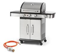FZG 3011: Parrilla de gas FIELDMANN, 3 quemadores + 1 lateral