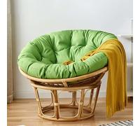 FZKun Cojín de silla colgante - Estilo nido cómodo - Redondo y grueso - Cojín de apoyo suave para columpio papasan, sillas de huevo radar, uso interior y exterior - Balcón, jardín (B, 90)