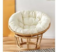 FZKun Cojín de silla colgante - Estilo nido cómodo - Redondo y grueso - Cojín de apoyo suave para columpio Papasan, sillas huevo radar, uso interior y exterior - Balcón, jardín (L, 60
