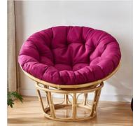 FZKun - Cojín para silla colgante - Cojín suave y grueso estilo nido redondo para sillas colgantes Papasan, hamacas, sillas Radar Egg, uso en interiores y exteriores, balcón, jardín (K, 80x80 cm)