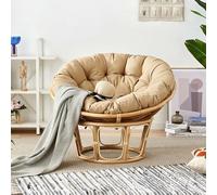 FZKun Cojín para silla colgante - Estilo nido cómodo - Redondo y grueso - Cojín de apoyo suave para hamaca papasan, sillas huevo radar, uso interior y exterior, balcón, jardín (F, 80)