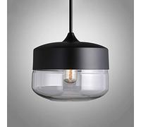 FZQSXAZU Lámparas Colgantes de Cristal Riankh Nordic Modern Loft con Casquillo E27 y E26 LED para Cocina, Restaurante, Bar, Sala de Estar y Dormitorio (Color: Ámbar-D) (Color: Transparente-