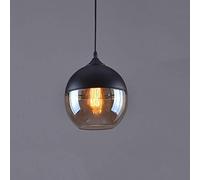 FZQSXAZU Lámparas Colgantes de Cristal Riankh Nordic Modern Loft con Casquillo E27 y E26, Luces LED para Cocina, Restaurante, Bar, Sala de Estar y Dormitorio (Color: Ámbar-D) (Color: Ámbar-