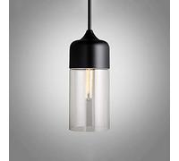 FZQSXAZU Lámparas Colgantes de Cristal Riankh Nordic Modern Loft con Casquillo E27 y E26, Luces LED para Cocina, Restaurante, Bar, Sala de Estar y Dormitorio (Color: Ámbar-D) (Color: Transp
