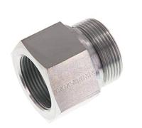 G 1 1/2'' x G 1 1/4'' M/F Adaptador Reductor de Acero Cincado 315 Bar - Hidráulico