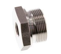 G 1 1/2'' x G 1/2'' M/F Adaptador reductor de acero inoxidable 315 Bar - Hidráulico