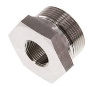 G 1 1/2'' x G 3/4'' M/F Adaptador reductor de acero inoxidable 315 Bar - Hidráulico