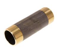 G 1 1/4'' Boquilla doble de latón 16 Bar DIN 2982 - 120mm