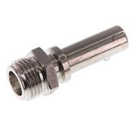 G 1/2'' Macho x 13mm Llave de manguera de acero inoxidable con collarín de seguridad DIN 2817