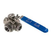 G 1/2 Pulgada Válvula De Bola De Acero Inoxidable De 3 Vías En L