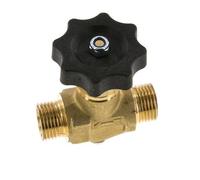 G 1/2'' Válvula de bola de latón rosca macho 40 bar con volante