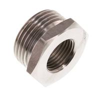 G 1/2'' x G 1'' F/M Anillo reductor de acero inoxidable 40 Bar
