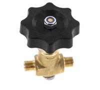G 1/8'' Válvula de bola de latón rosca macho 40 bar con volante