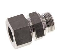 G 1'' Macho x 25S Anillo de corte recto de acero inoxidable con junta FKM 400 Bar DIN 2353