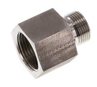 G 3/4'' x G 1'' M/F Adaptador reductor de acero inoxidable 400 Bar - Hidráulico