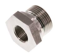 G 3/4'' x G 3/8'' M/F Adaptador reductor de acero inoxidable 400 Bar - Hidráulico