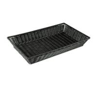 G.E.T Cesta alta redonda de 35,6 cm en negro