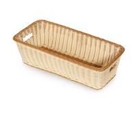G.E.T Cesta rectangular con asas beige