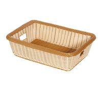 G.E.T Cesta rectangular con asas Beige