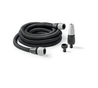 G.F. SRL Aquapop Grey Easy 25, 25 m de manguera autoextensible de tela, fabricada en Italia, con mini lanza y accesorios, para regar jardines y balcones, gris oscuro