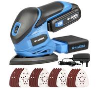 G LAXIA Lijadora Madera,20V 12000 RPM Lijadora Eléctrica | con batería Li,20 hojas de papel de lija(140 mm x 94 mm),Herramienta de lijadora Orbital con batería y cargador