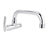 G1/2in Práctico Estructura de latón Montado en la pared Grifo de agua fría individual Grifo de agua Mango dise?ado ergonómicamente para uso doméstico en la cocina(20cm)