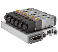 G1/8'' 12x Terminal de válvulas neumáticas 24V DC 1.5-8bar/21.0-112psi Multipolar E.MC