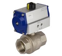 G2-1/2'' Válvula de bola neumática de latón de 2 vías cerrada por muelle - BL2BA
