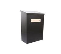 G2 empresa comercial 077 Tamesis acero, caja para periódico- negro