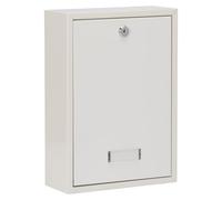 G2 trading 19 - Buzón para interiores (tamaño grande, acero), color blanco