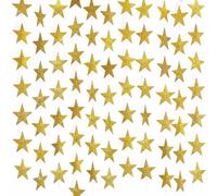 G2PLUS 16m Guirnalda Estrellas Oro,Guirnalda de Papel Brillante | Decoraciones en Estrella Colgantes para Cumpleaños,Fiestas,Bricolaje y Fondos de Fotografías