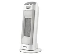G3 Ferrari G60023, calefactor eléctrico con ventilador, de cerámica, para uso interior, de pie, color blanco, con botones